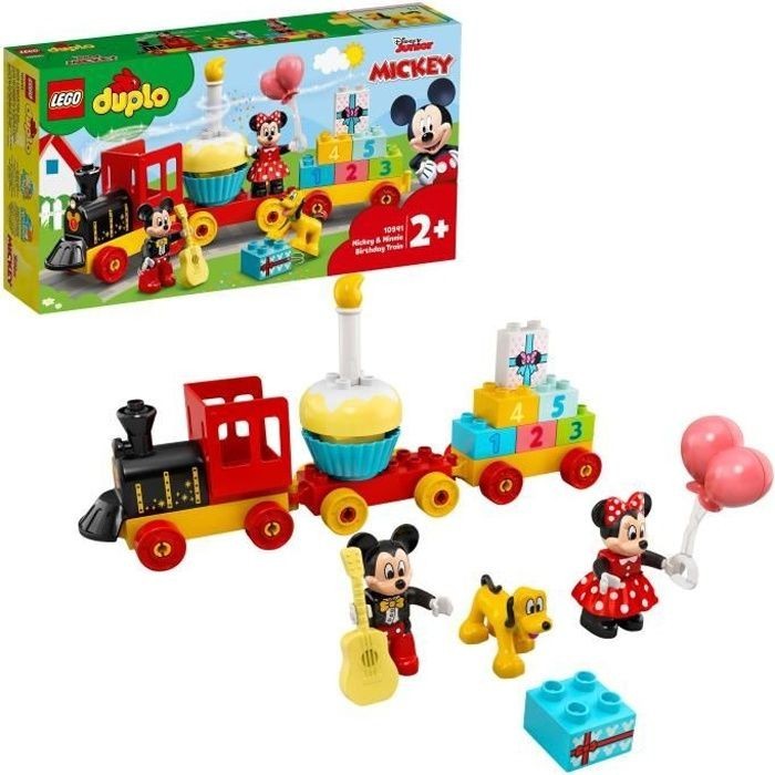 LEGO 10941 DUPLO Le Train d'Anniversaire Mickey et Minnie pour tout-petits