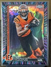 2025 Topps Chrome Tee Higgins NEON PULSE Refractor #59 Cincinnati Bengals