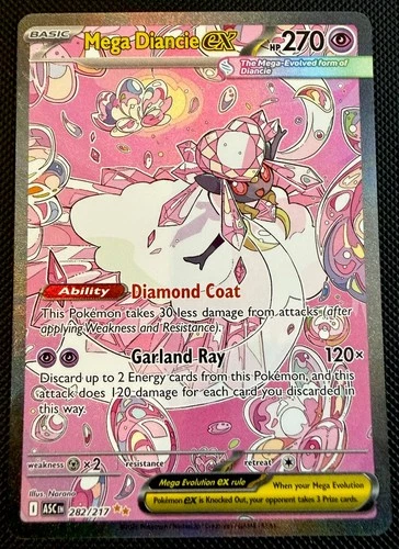 Mega Diancie ex 282/217 Ascended Heroes SIR Holo Pokémon TCG - NM