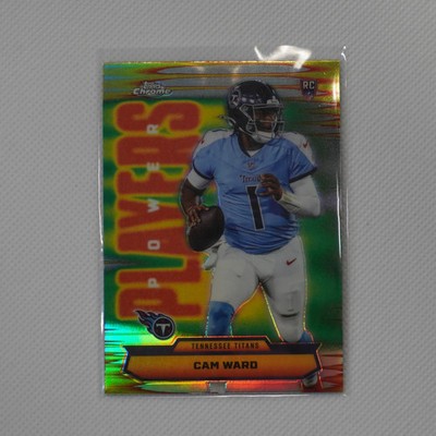 2025 Topps Chrome #PP-8 Cam Ward Power Players Refractor Tennessee Titans