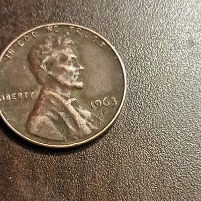 1963 D Lincoln Memorial penny Beautiful Very Pronounced Coin RD
