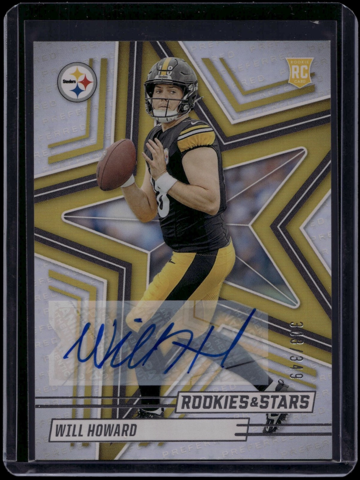 2025 Rookies & Stars Will Howard #197 Rookie RC Signature Preferred /349