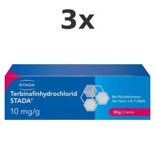 3x Terbinafinhydrochlorid STADA 10 mg/g Creme 30 g - PZN 2904941