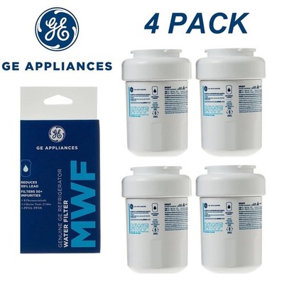 4pack GE MWF New Genuine Sealed GWF 46-9991 MWFP Smartwater Fridge Water Filter