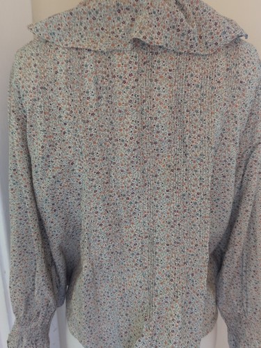 Doen Henri Rüschen Pin Tuck Bluse in Blumenmuster - Medium/lg - Bild 3 von 12