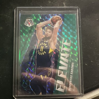 2020-21 Panini Mosaic - Elevate Domantas Sabonis #6 Green Mosaic Prizm
