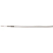 CAROL C5785.41.02 Coaxial Cable,RG-6/U,75 Ohms,White 6XWT7