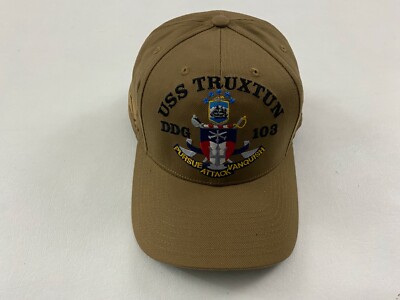 USS TRUXTUN DDG 103 The Corps Beige Baseball Cap One Size