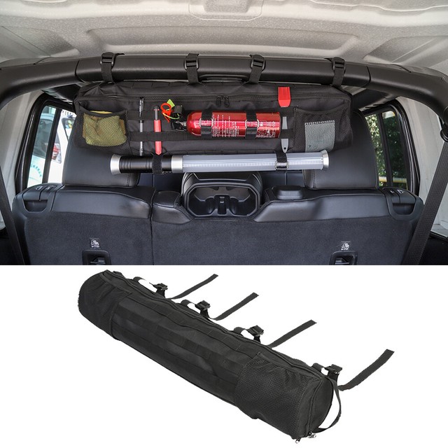 Multifunction Roll Bar Storage Bag Pocket Tool Organizer For Jeep All