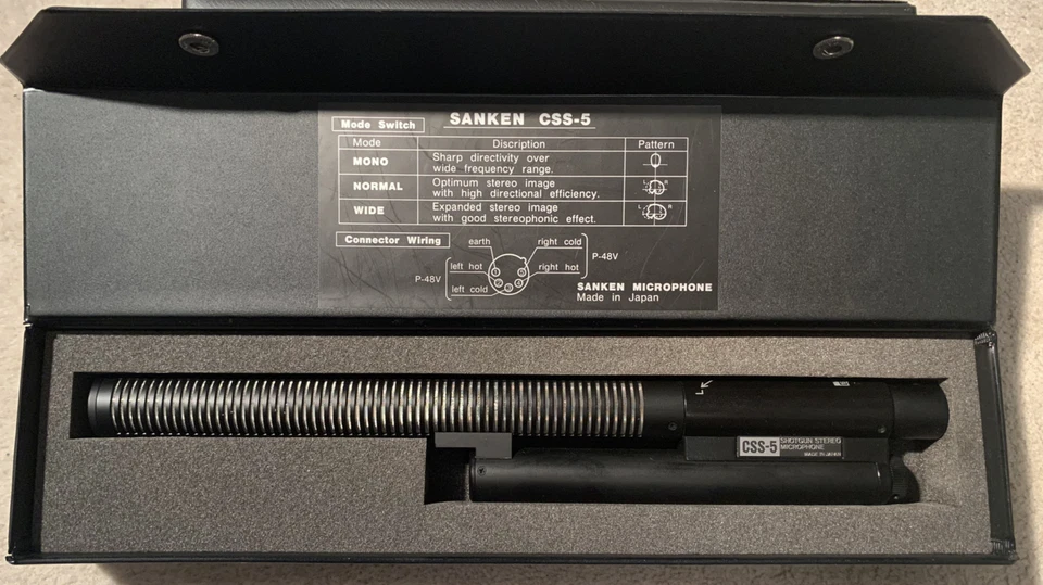 Micro Sanken CSS-5, black, 30 cm x 4.5 cm, 9/10 condition, original packaging