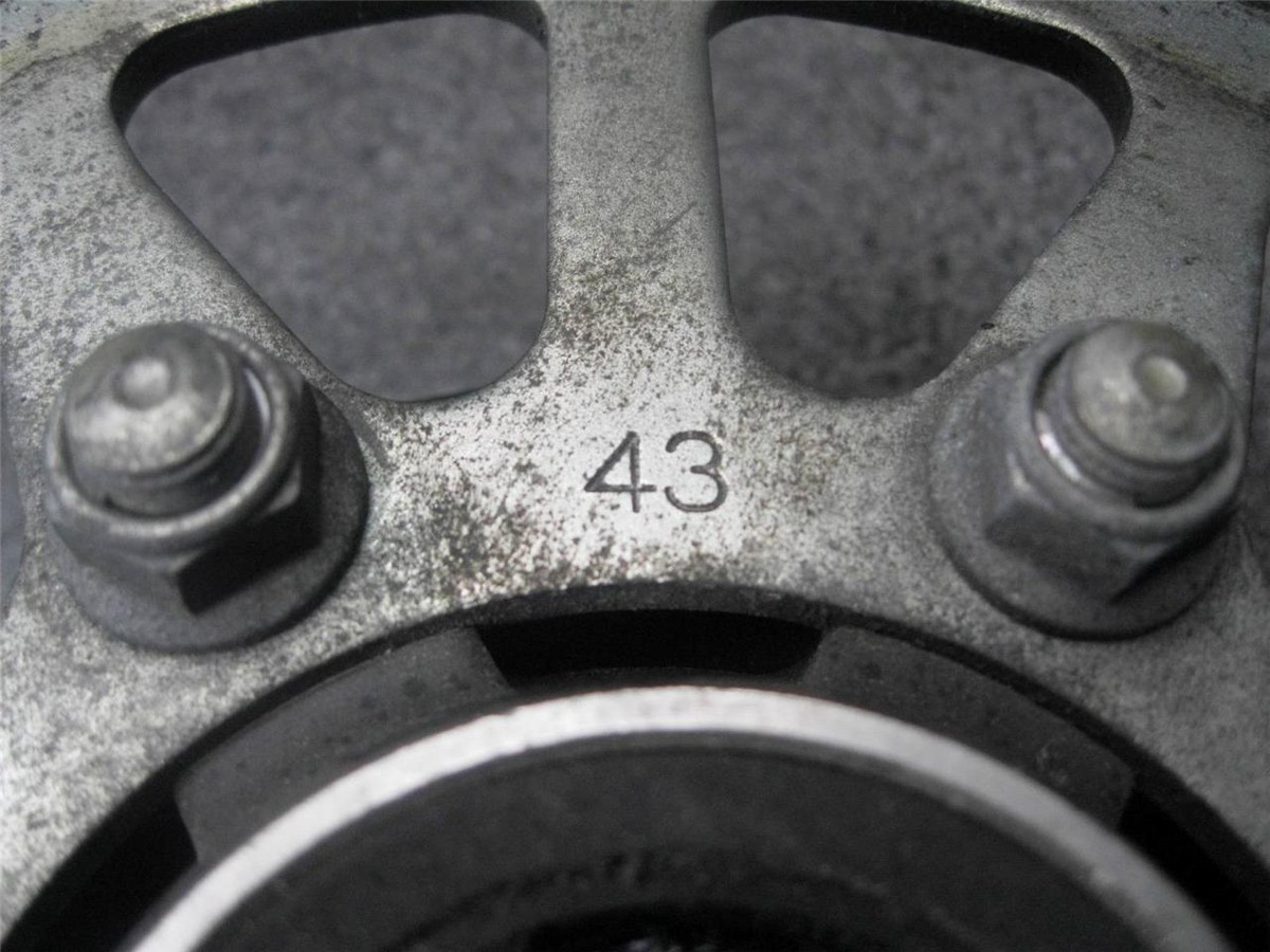 11 Kawasaki Ninja ZX6R ZX-6R Hub & 43 Tooth Sprocket 46A | eBay