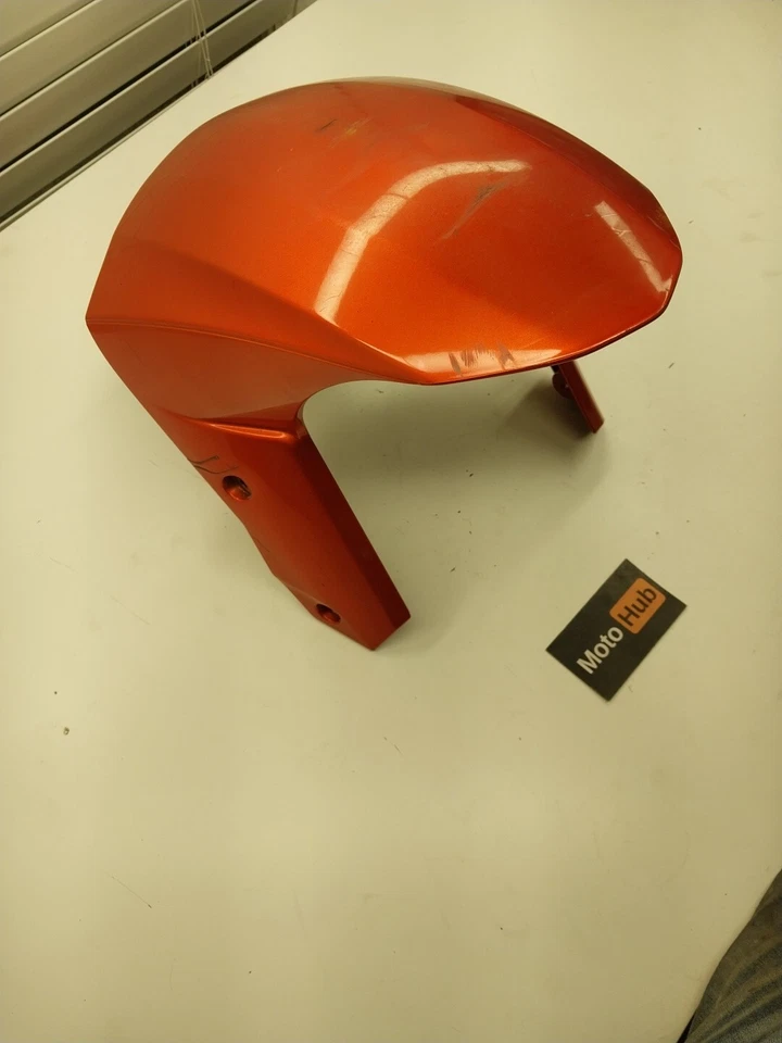 08-10 KAWASAKI NINJA ZX10R OEM PW NARANJA GUARDABARROS DELANTERO BARRO CARENADO CAPUCHA PLÁSTICO Foto 3 de 4