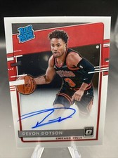 Devon Dotson 2020-21 Panini Donruss Optic Rated Rookie Auto