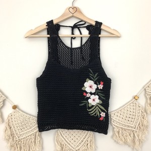 hollister crochet top