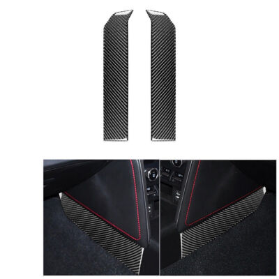 2Pcs For Toyota 86 Subaru BRZ 17-19 Carbon Fiber Floor Console Side Cover Trim