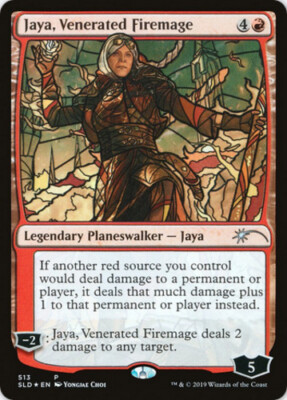 Jaya, Venerated Firemage - Foil - Stained Glass x1 - Secret Lair Drop Series - N