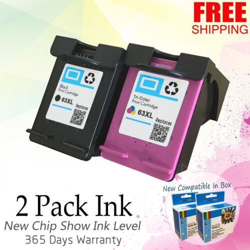 Ink Cartridge for HP 63XL 63 DeskJet 1110 1111 2130 2132 3630 3632 3634 3636 US - Picture 12 of 16