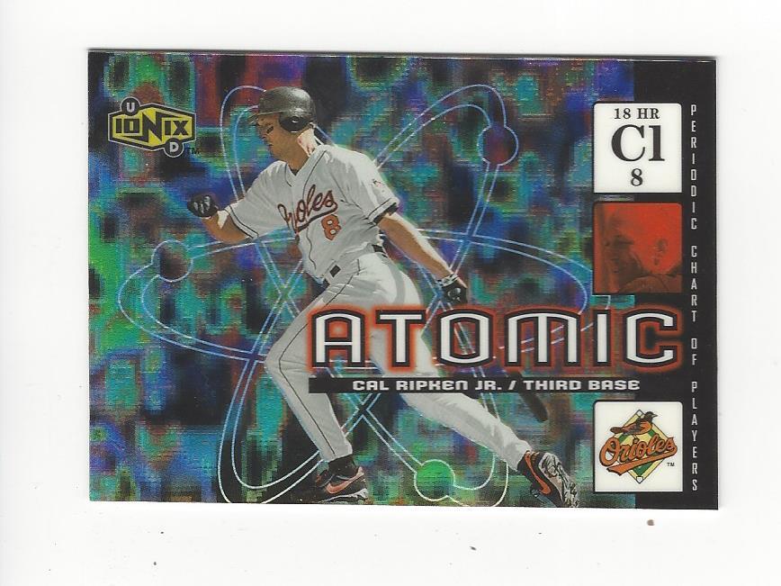 2000 UD Ionix Atomic #A7 Cal Ripken Orioles