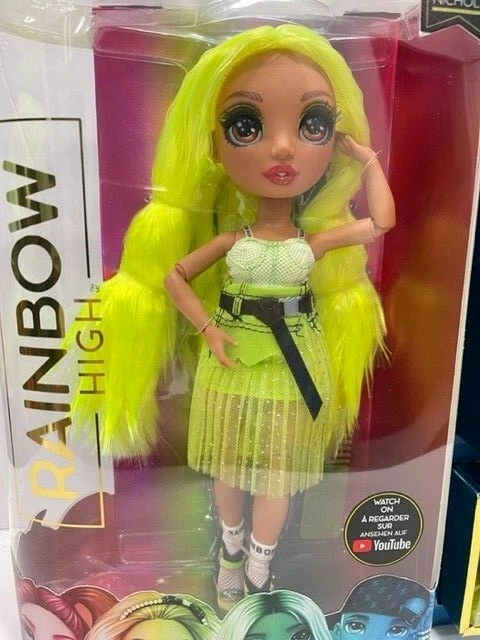 Muñeca de moda Rainbow High KARMA NICHOLS VERDE NEÓN NUEVA EN STOCK Foto 3 de 4