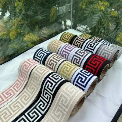 2.67 inches Greek Key Ribbon Trim, Drapery Trim, Curtain Trim, Drapery Banding