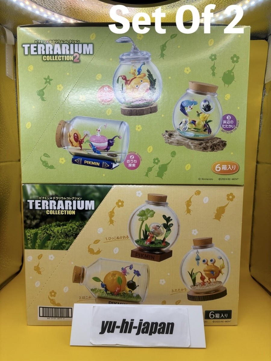Lot De 2 Boîtes De Terrarium – PVC, ABS, Acrylique – H 8 X L 14 X P 7,9 Cm – Modèle Reement Pikmin