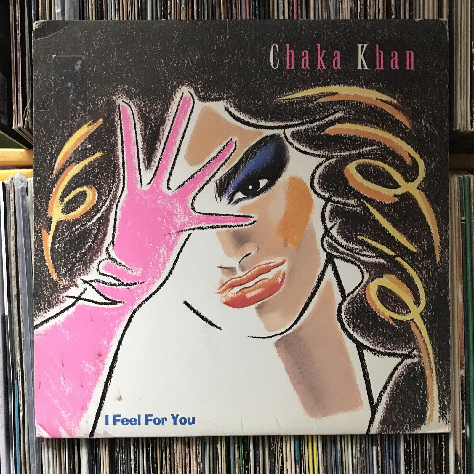 1984 Chaka Khan I Feel For You Record Vinyl 12" LP 25162-1 Funk Disco LP EX