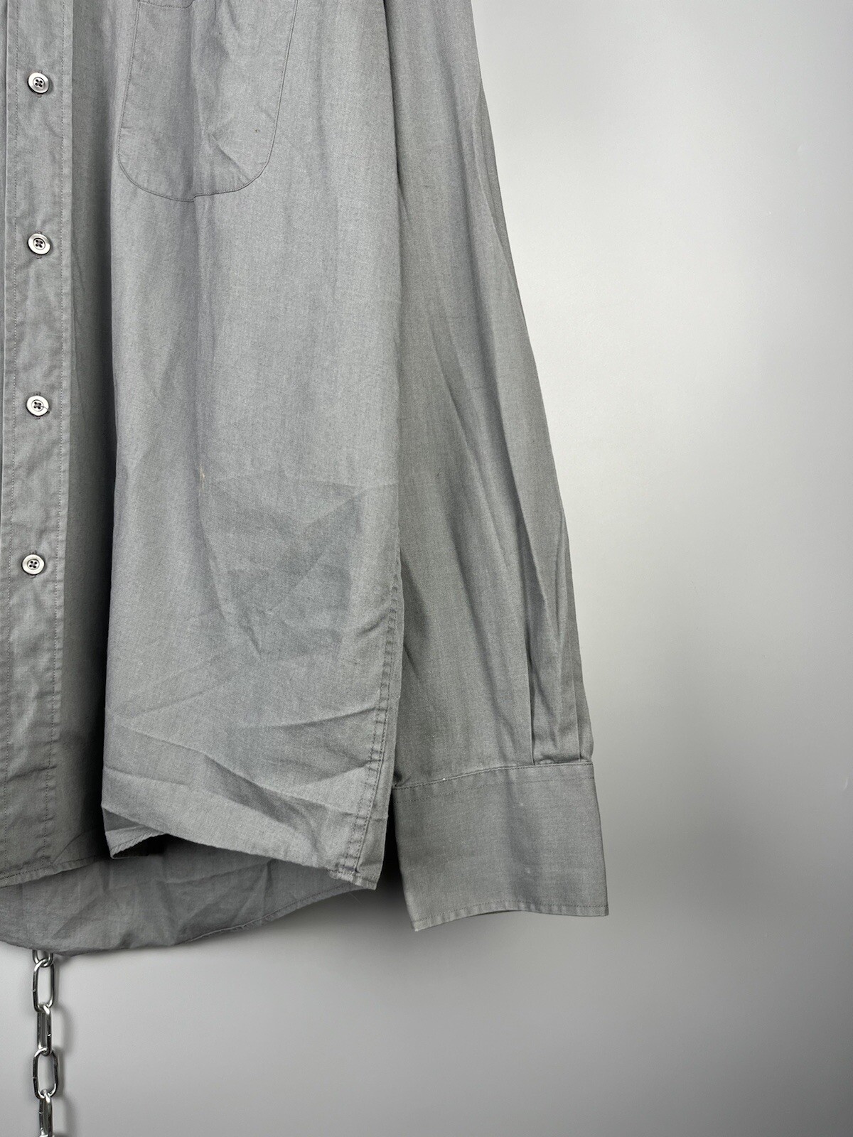 Camicia casual vintage Yves Saint Laurent uomo cotone lusso con bottoni taglia L