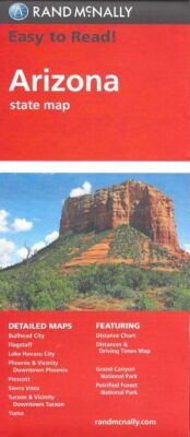 Road Map of Arizona, Easy to Read, by Rand McNally - 2023 Edition