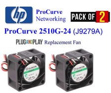 2x Ventole di ricambio silenziose HP ProCurve 2510G-24 J9279A basso rumore migliore casa ufficio