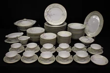 89pc Vintage Regal China PASTELLE Lavender Floral Pattern Service for 13 (129)