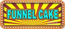 Funnel Cake Decal 18" Concession Food Truck Restaurant Vinyl Menu Stickers