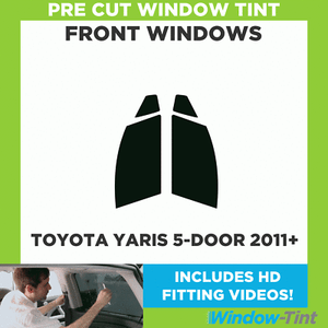 Toyota yaris 5 portes hayon 2011-courant pre cut window tint/front windows Toyota yaris 5 portes hayon 2011-courant pre cut window tint/front windows