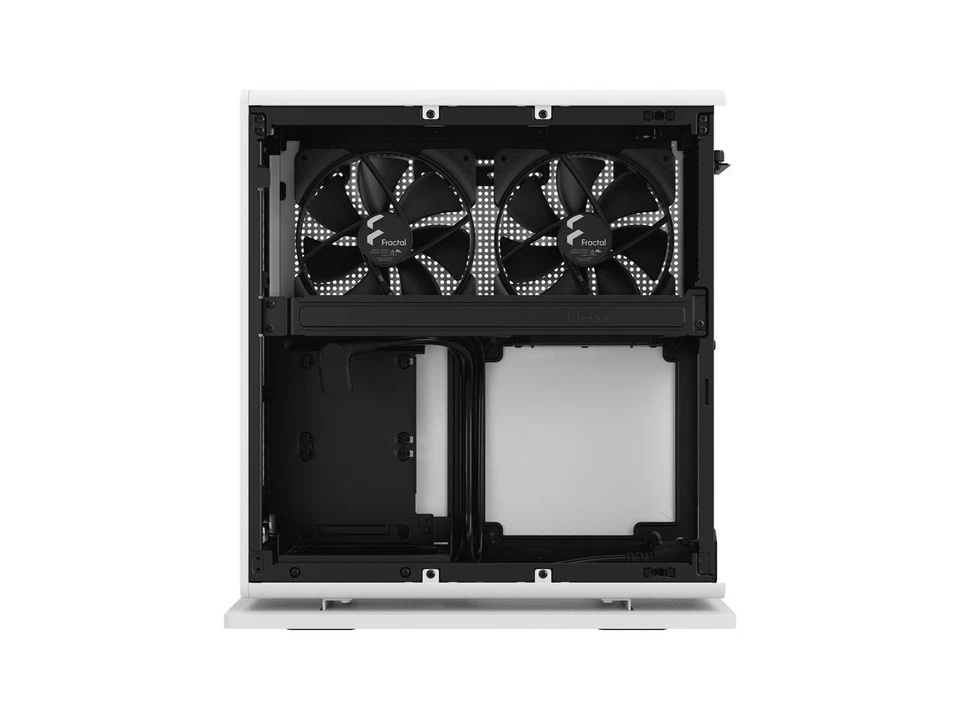 Fractal Design Ridge White Mini-ITX Slim Small Form Factor Console PC Case with - Image 3 of 4