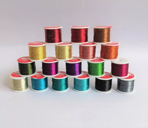 Zari Multicolor Thread for Aari Embroidery Maggam Work (Silk Thread) Pieces (5) - Picture 3 of 3