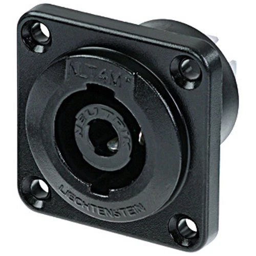 Neutrik NLT4MP-BAG Speakon STX 4P Male Chassis Connector Blk