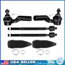 6x Steering Front Tie Rod Ends Rack and Pinion Bellow For 2004 - 2013 Mazda 3 5