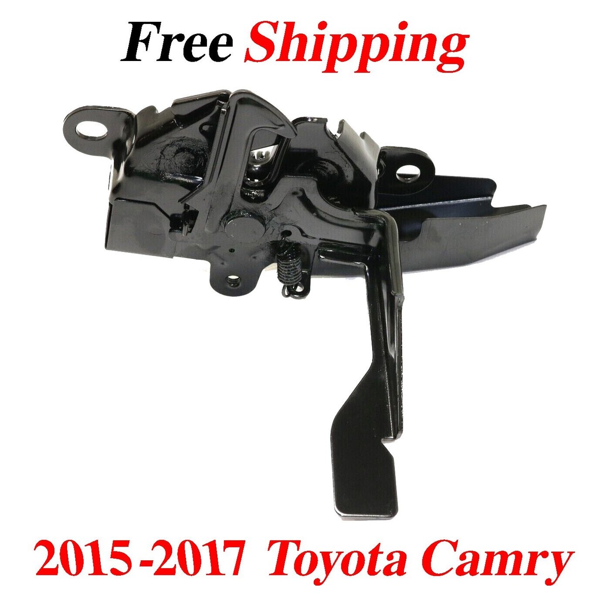 For 2015-2017 Hood Latch Lock Toyota Camry Black Steel TO1234139