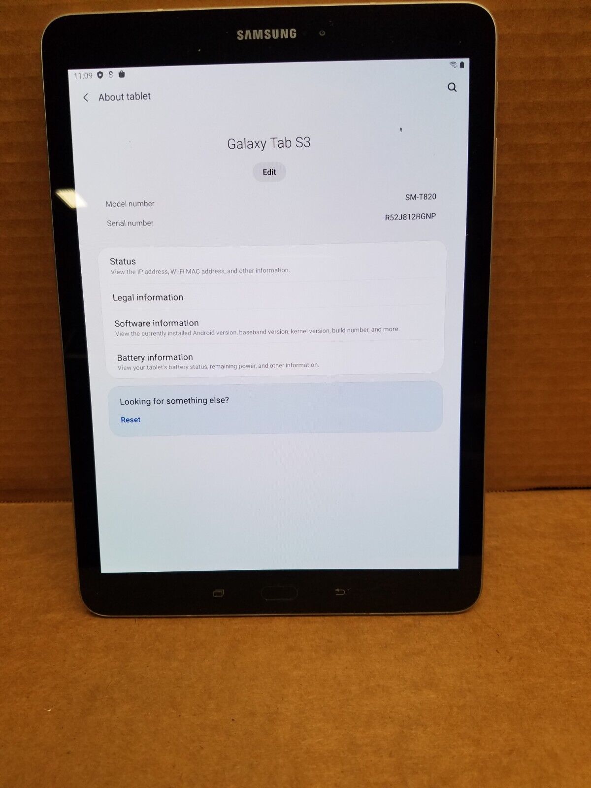 Samsung Galaxy Tab S3 (SM-T820) 32GB 9.7