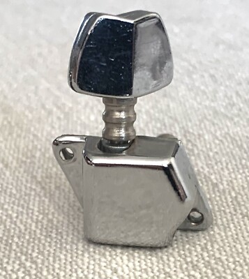 Vtg Samick Electric Guitar Original Chrome Tuner Tuning Peg