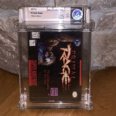 New SNES Primal Rage Factory Sealed WATA Graded Super NES Nintendo Game  31763108900|