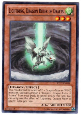 YuGiOh Lightning, Dragon Ruler of Drafts LTGY-EN098 Lord of the Tachyon Galaxy
