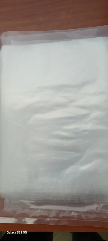 7 x 9" Clear Plastic Bags 100  Flat Open Top Poly Baggies FDA 1Mil - Image 1 of 1