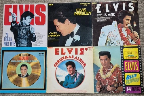 JOB LOT 6 x Elvis Presley LP Vinyl Record Albums LOT 9