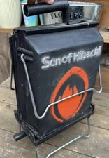 Vintage Son of Hibachi Fold Open Portable Cast Iron Charcoal Grill