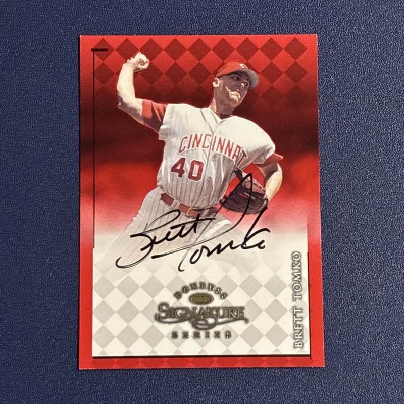 Donruss Signature Series Brett Tomko Autograph #40 Cincinnati Reds MLB Card