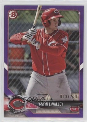 2018 Bowman Prospects Purple 9/250 Gavin LaValley #BP119 08jk