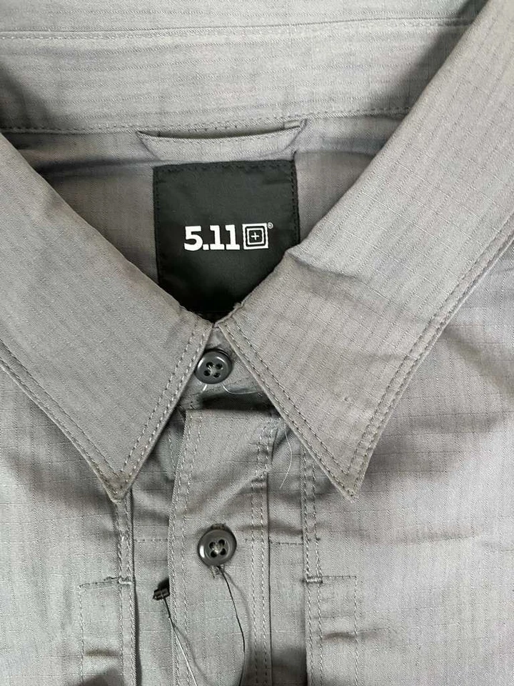 NWT 5.11 Tactical Men's Stryke Class Gray A PDU Long Sleeve Shirt Style 72073 XL - Image 4 of 4