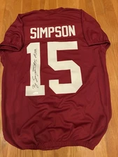 Alabama Custom Ty Simpson Signed & Inscribed RTR Jersey! JSA – COA!