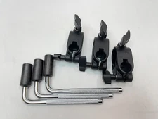 THREE Roland MDH-6U V-Drum 1.5 inch Rack Clamp + L Arm - Pad Tom Snare Mount 7U