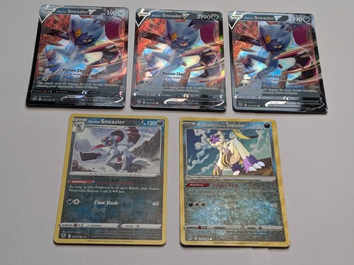 5x Lost Origin - PLAYSET Radiant Hisuian Sneasler 123/196 Swsh11 Holo 094 093